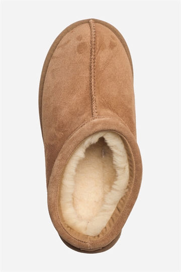 Rosemunde Sydney Shearling bandtofflor - Mandel